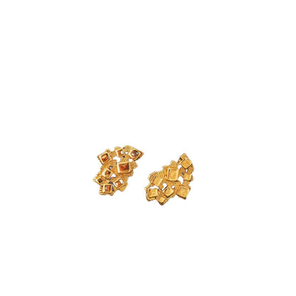 Nugget Irregular Square Earrings for Women nugget earrings