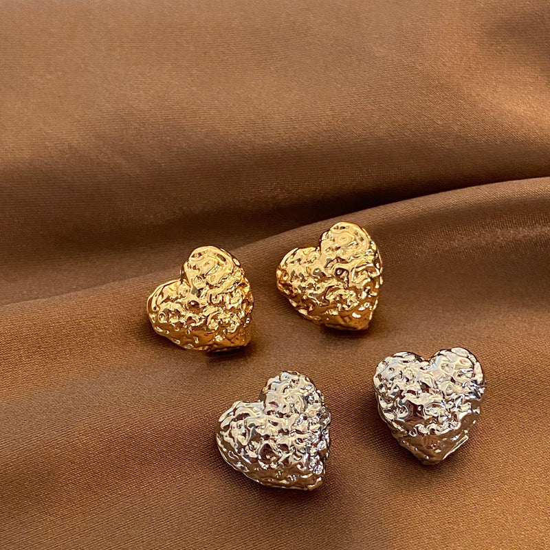 Heart Nugget Earrings